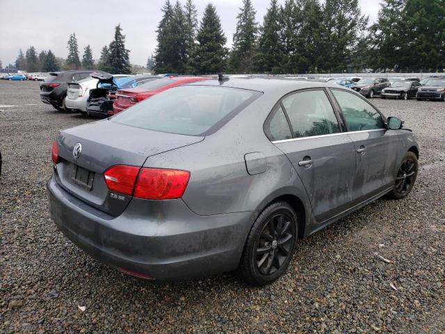 3VWDP7AJ7DM396456 - 2013 VOLKSWAGEN JETTA SE GRAY photo 3