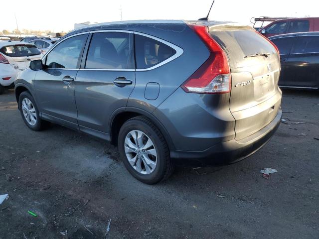 2HKRM4H75DH655820 - 2013 HONDA CR-V EXL GRAY photo 2