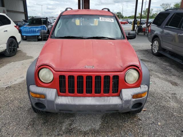 1J4GK48K22W108751 - 2002 JEEP LIBERTY SPORT RED photo 5