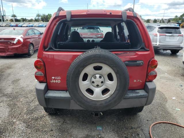 1J4GK48K22W108751 - 2002 JEEP LIBERTY SPORT RED photo 6