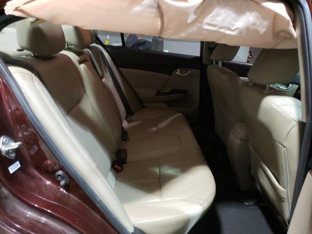 19XFB2F95EE060084 - 2014 HONDA CIVIC EXL ბურგუნდია ფოტო 10