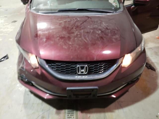 19XFB2F95EE060084 - 2014 HONDA CIVIC EXL BURGUNDY photo 11