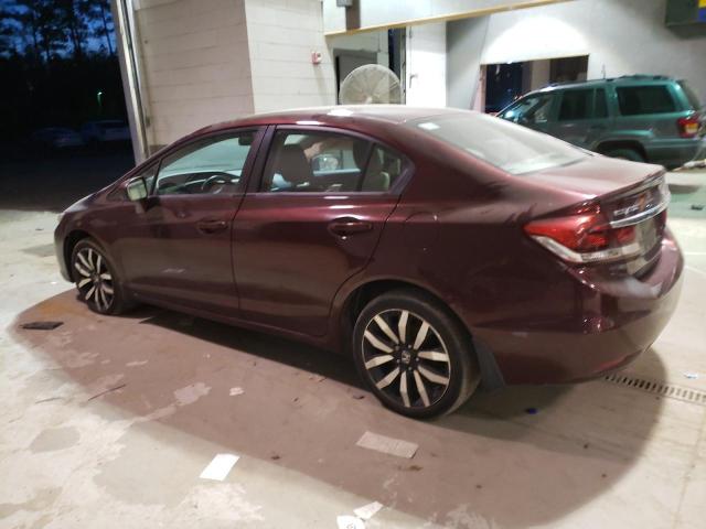 19XFB2F95EE060084 - 2014 HONDA CIVIC EXL BURGUNDY photo 2