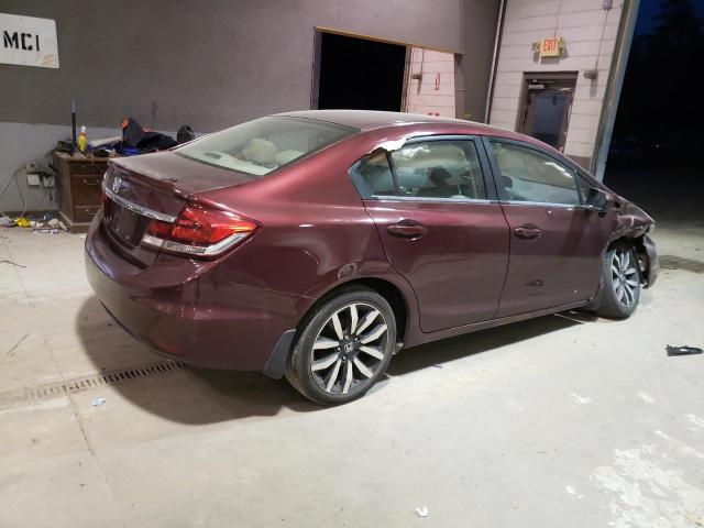 19XFB2F95EE060084 - 2014 HONDA CIVIC EXL BURGUNDY photo 3