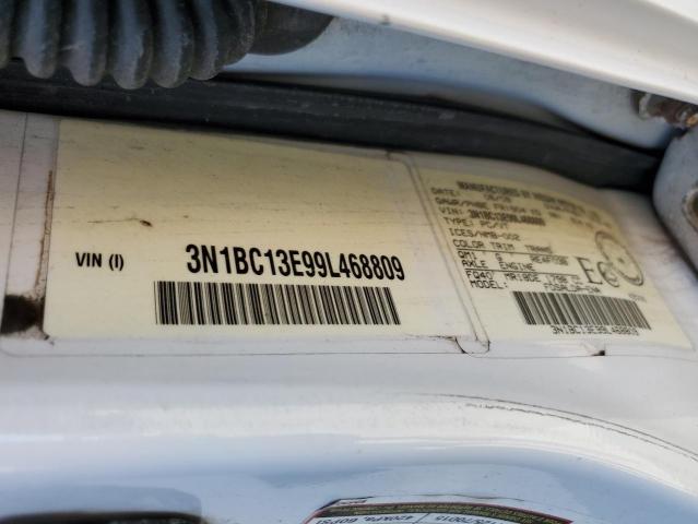 3N1BC13E99L468809 - 2009 NISSAN VERSA S WHITE photo 12