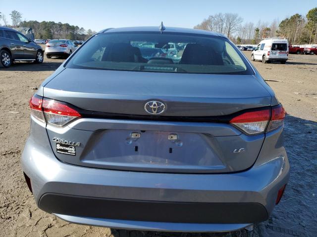 5YFEPMAE9MP167858 - 2021 TOYOTA COROLLA LE BLUE photo 6