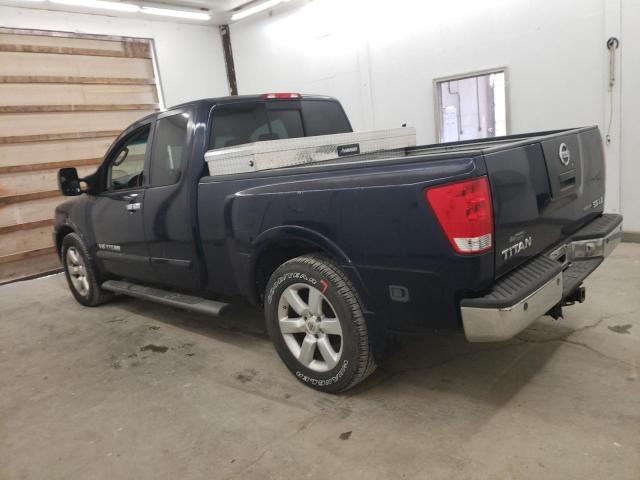 1N6BA06A68N346877 - 2008 NISSAN TITAN XE BLUE photo 2