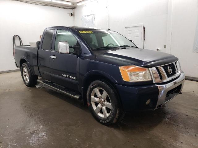 1N6BA06A68N346877 - 2008 NISSAN TITAN XE BLUE photo 4