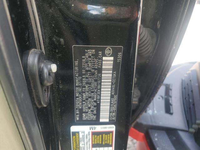 4T1BF3EK1BU167736 - 2011 TOYOTA CAMRY BASE შავი ფოტო 12