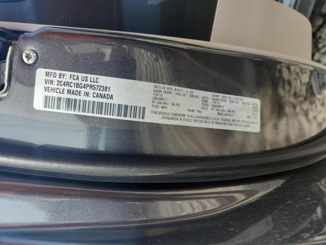 2C4RC1BG4PR572381 - 2023 CHRYSLER PACIFICA TOURING L Szary zdjęcie 13