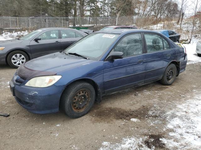 2HGES16374H929340 - 2004 HONDA CIVIC DX VP BLUE photo 1