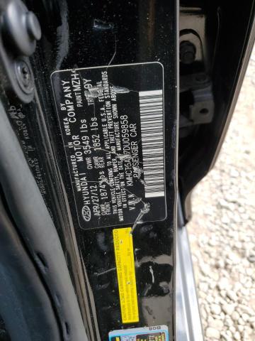 KMHCT5AE7DU059858 - 2013 HYUNDAI ACCENT GLS BLACK photo 13