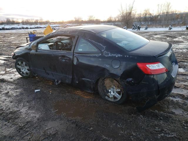 2HGFG12677H565723 - 2007 HONDA CIVIC LX BLACK photo 2