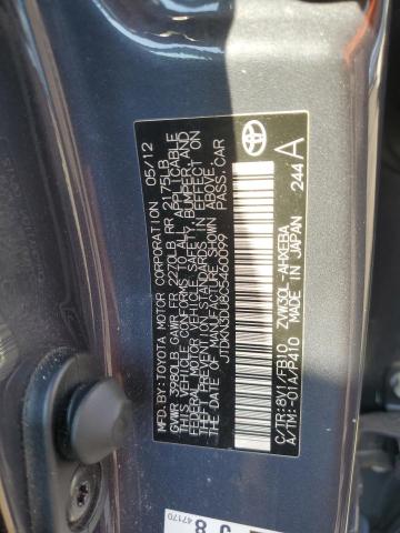 JTDKN3DU8C5460099 - 2012 TOYOTA PRIUS 石墨色 照片 12