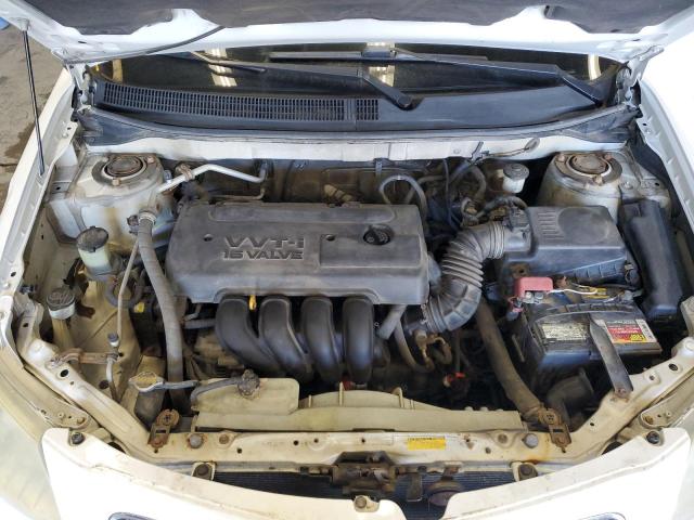 5Y2SL63845Z443064 - 2005 PONTIAC VIBE WHITE photo 11