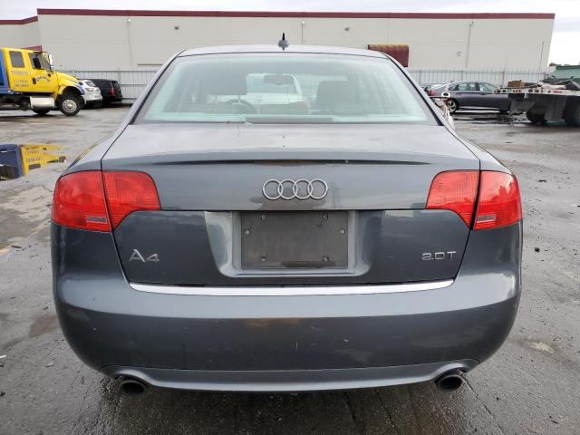 WAUAF78E88A056816 - 2008 AUDI A4 2.0T GRAY photo 6