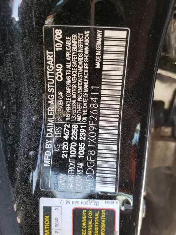 WDDGF81X09F268411 - 2009 MERCEDES-BENZ C 300 4MATIC BLACK photo 12