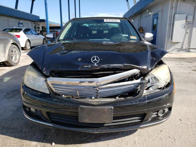 WDDGF81X09F268411 - 2009 MERCEDES-BENZ C 300 4MATIC BLACK photo 5