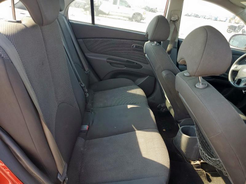 KNADH4A38B6913208 - 2011 KIA RIO BASE ნარინჯისფერი ფოტო 10