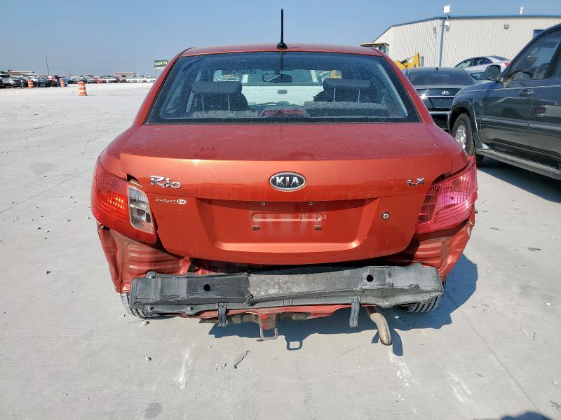 KNADH4A38B6913208 - 2011 KIA RIO BASE ნარინჯისფერი ფოტო 6