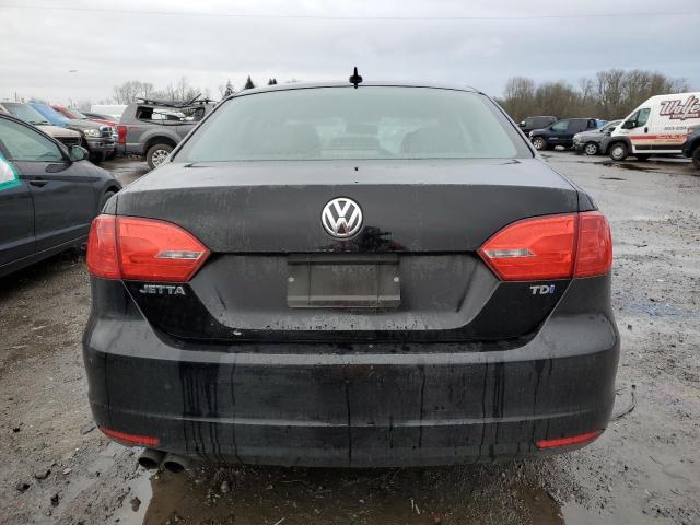 3VW3L7AJ6DM409222 - 2013 VOLKSWAGEN JETTA TDI BLACK photo 6