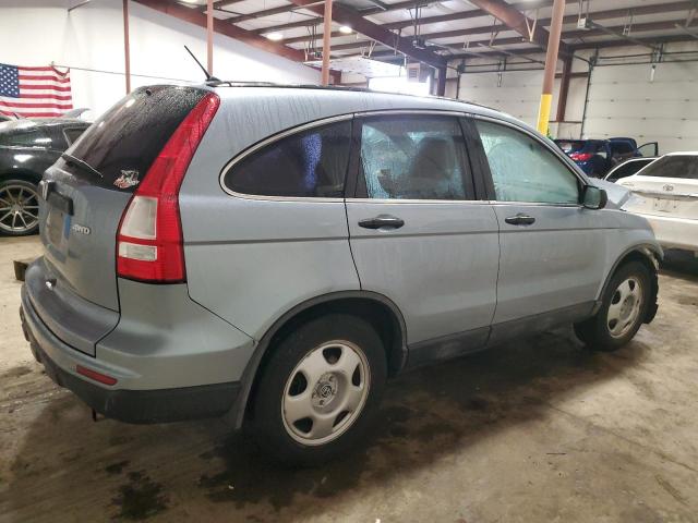 5J6RE4H34BL065489 - 2011 HONDA CR-V LX BLUE photo 3