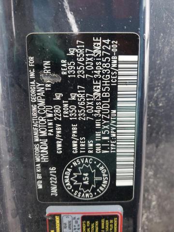 5XYZUDLB5HG385724 - 2017 HYUNDAI SANTA FE S CHARCOAL photo 14