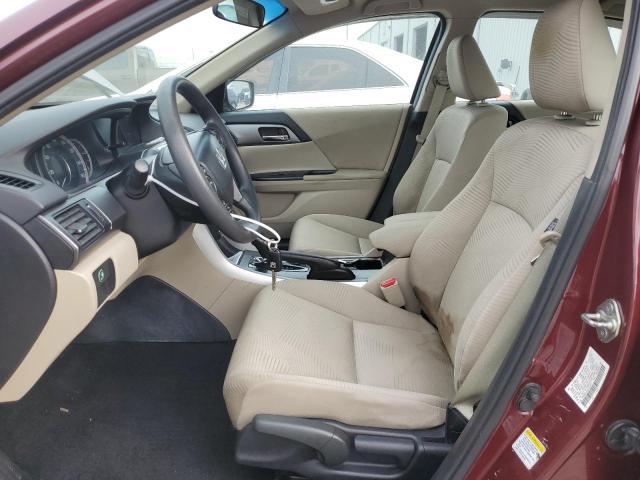 1HGCR2F37EA122647 - 2014 HONDA ACCORD LX BURGUNDY photo 7