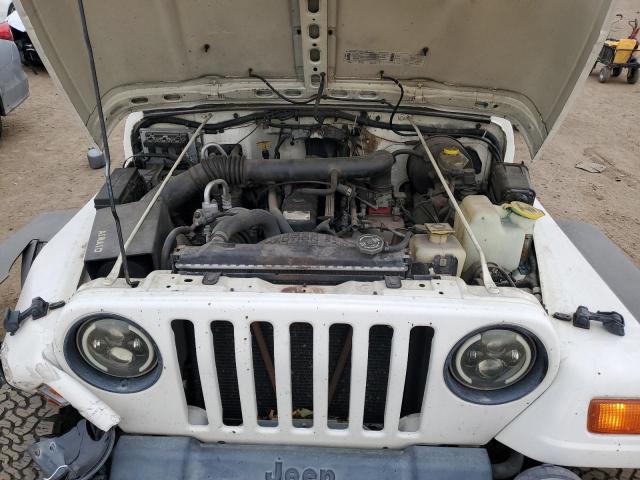 1J4FY19S4XP474302 - 1999 JEEP WRANGLER / SPORT WHITE photo 11