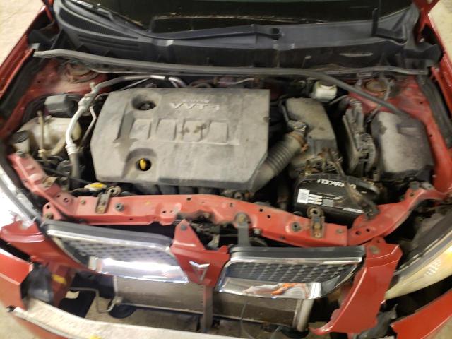 5Y2SP67809Z458987 - 2009 PONTIAC VIBE RED photo 11