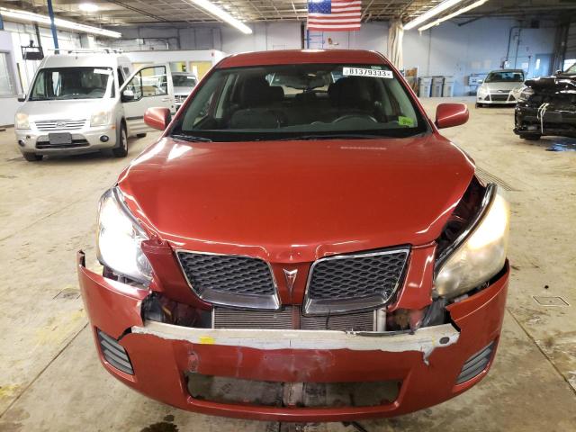 5Y2SP67809Z458987 - 2009 PONTIAC VIBE RED photo 5