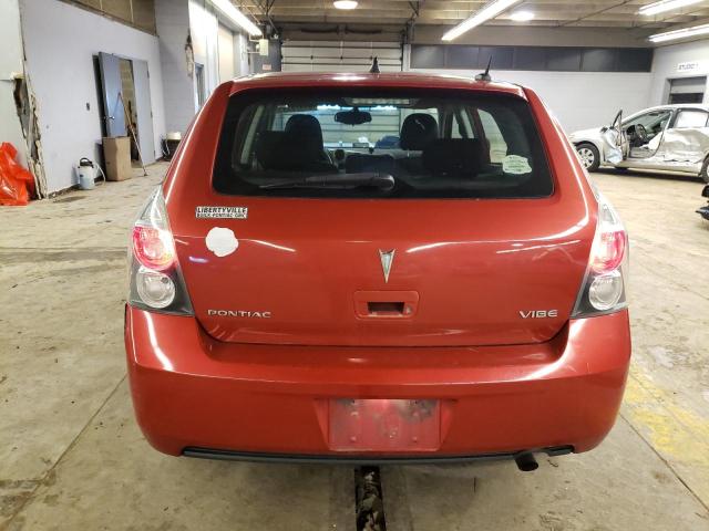 5Y2SP67809Z458987 - 2009 PONTIAC VIBE RED photo 6