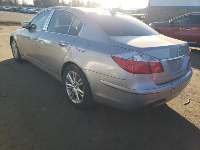 KMHGC4DFXBU129172 - 2011 HYUNDAI GENESIS 4.6L SILVER photo 2