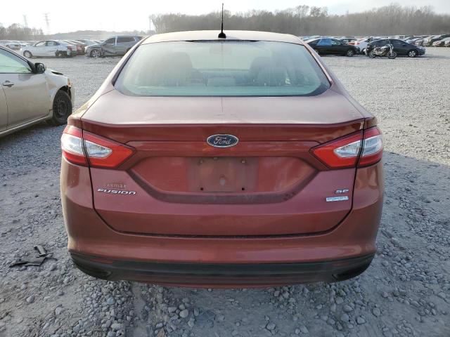 3FA6P0H95ER348169 - 2014 FORD FUSION SE BURGUNDY photo 6