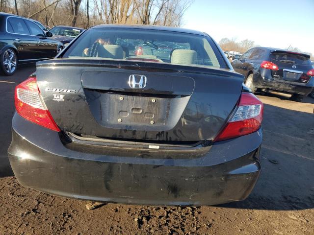 2HGFB2F59CH315738 - 2012 HONDA CIVIC LX BLACK photo 6