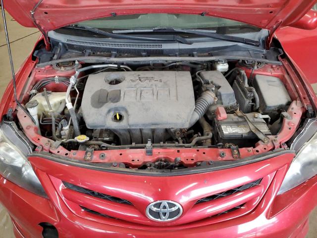 2T1BU4EE8DC058040 - 2013 TOYOTA COROLLA BASE 红色 照片 11