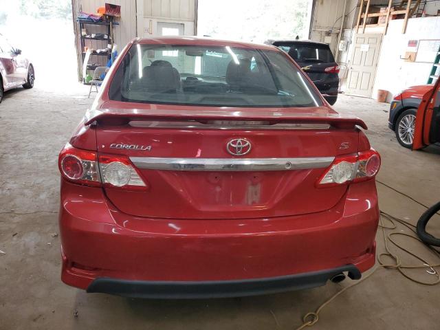 2T1BU4EE8DC058040 - 2013 TOYOTA COROLLA BASE 红色 照片 6
