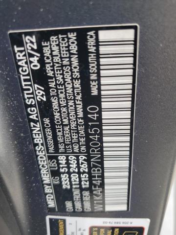 W1KAF4HB7NR045140 - 2022 MERCEDES-BENZ C 300 4MATIC GRAY photo 12