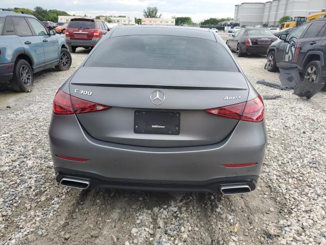 W1KAF4HB7NR045140 - 2022 MERCEDES-BENZ C 300 4MATIC GRAY photo 6