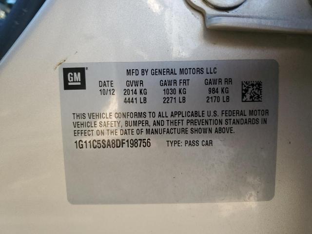 1G11C5SA8DF198756 - 2013 CHEVROLET MALIBU 1LT 米色 照片 13