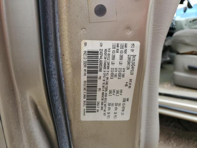 2D4GP44L06R853988 - 2006 DODGE GRAND CARA SXT GOLD photo 13