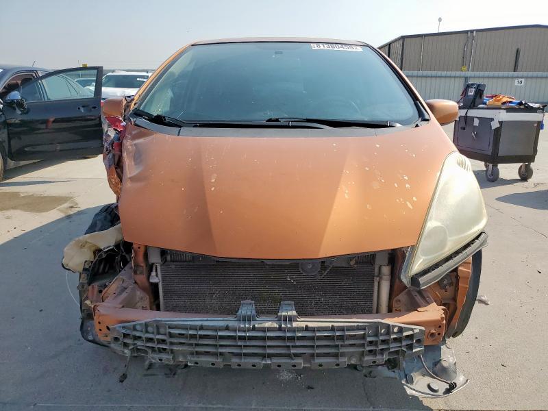 JHMGE884X9S074323 - 2009 HONDA FIT SPORT ORANGE photo 5