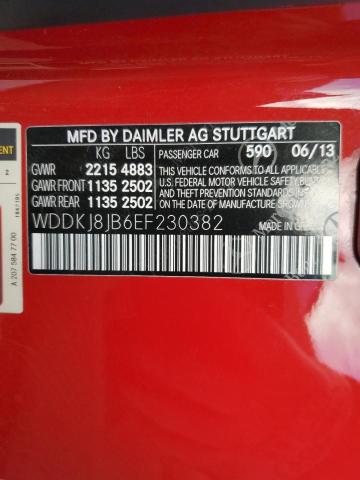 WDDKJ8JB6EF230382 - 2014 MERCEDES-BENZ E 350 4MATIC RED photo 13