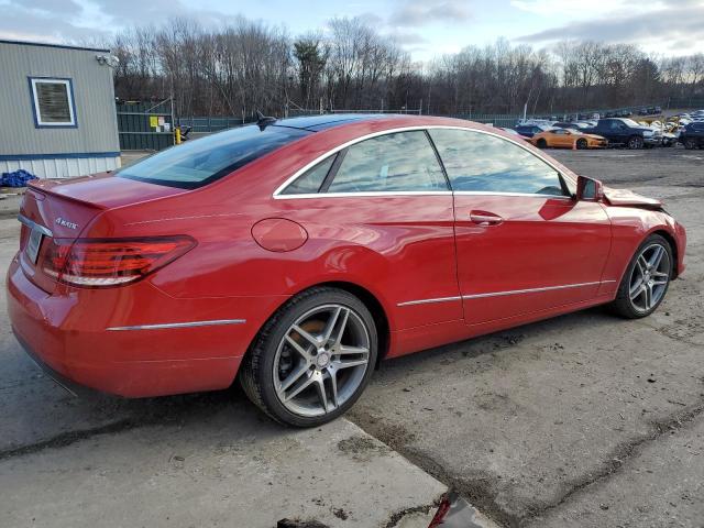 WDDKJ8JB6EF230382 - 2014 MERCEDES-BENZ E 350 4MATIC RED photo 3