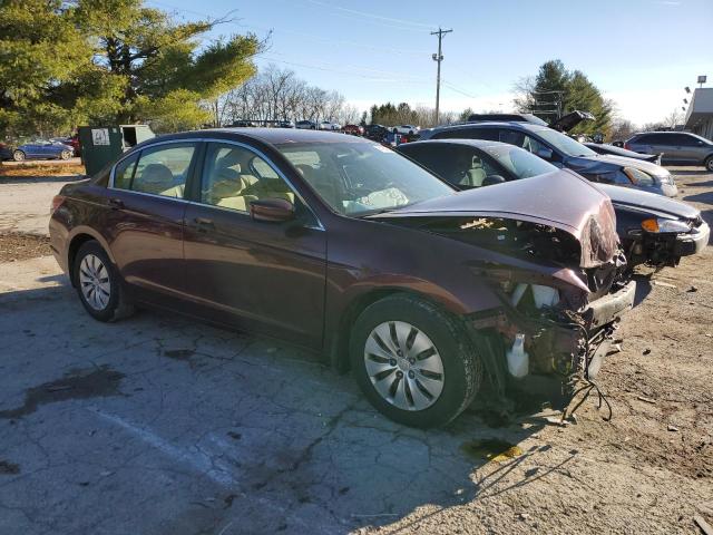 1HGCP2F31AA169222 - 2010 HONDA ACCORD LX MAROON photo 4