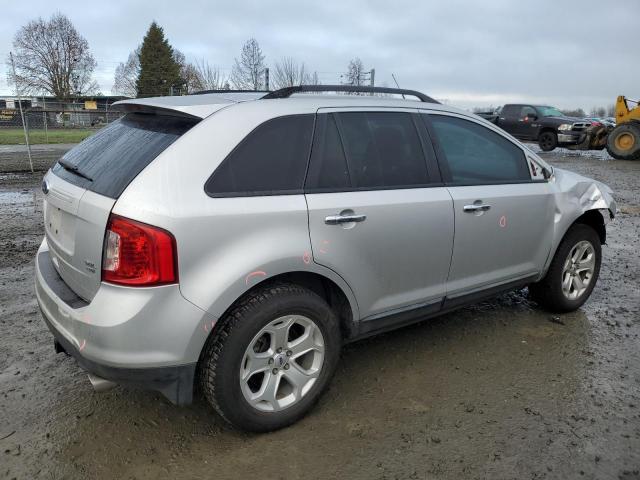 2FMDK4JCXBBA48162 - 2011 FORD EDGE SEL SILVER photo 3