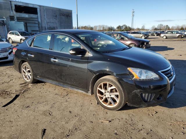 3N1AB7APXFY377665 - 2015 NISSAN SENTRA S BLACK photo 4