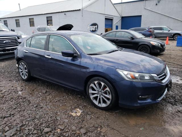 1HGCR2F51FA191627 - 2015 HONDA ACCORD SPORT BLUE photo 4