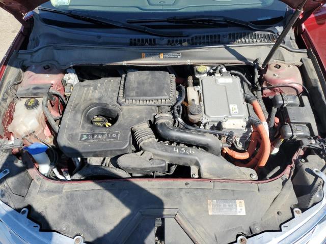 3LN6L2LU2DR804734 - 2013 LINCOLN MKZ HYBRID Rouge photo 11