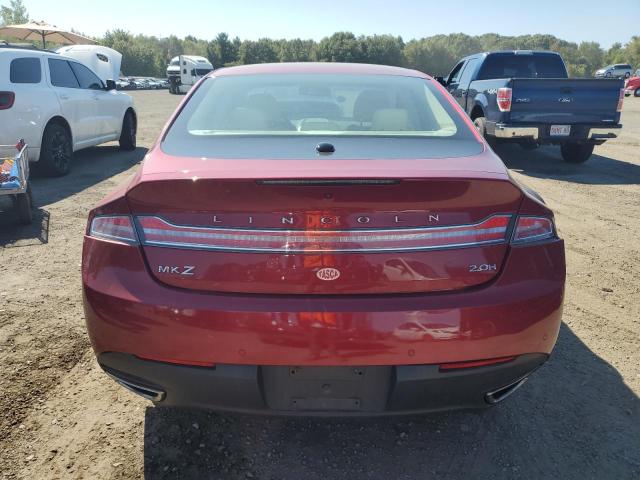 3LN6L2LU2DR804734 - 2013 LINCOLN MKZ HYBRID Rouge photo 6